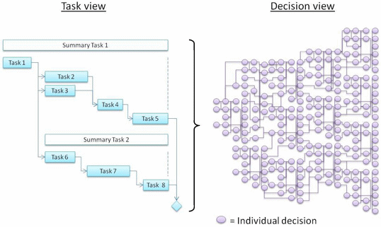 Figure 2: Task versus decision centric views