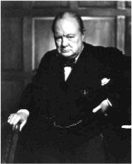 Karsh portrait of Winston Churchill