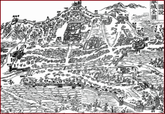 Figure 4: Site plan of the Hwaseong Fortress