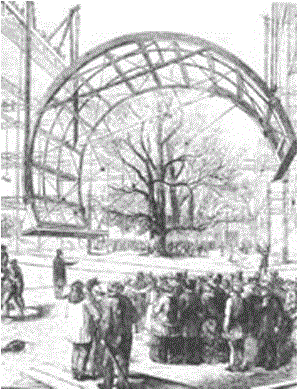 Figure 2: These main barrel vaults were the only part of the structure made from wood