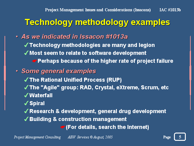Technology methodology examples