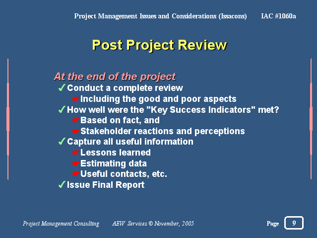 Post Project Review