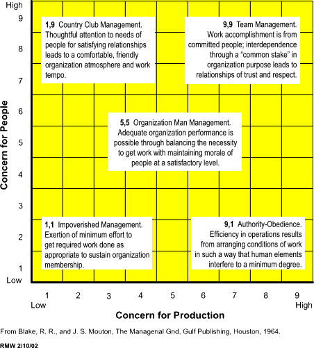 Figure 2: Blake-Mouton Managerial