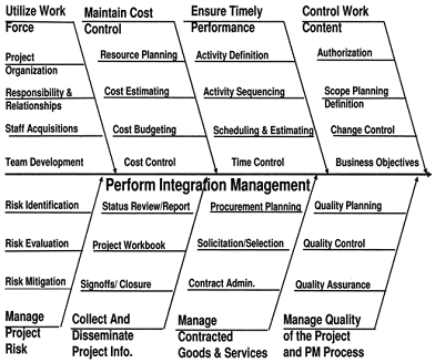 Figure 1: Dhanu's characterization of the project manager's responsibilities